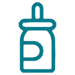 Ein Icon einer Babyflasche